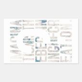 メッセージ性/アート性を重視される方に seal gete 長方形シール (正面)