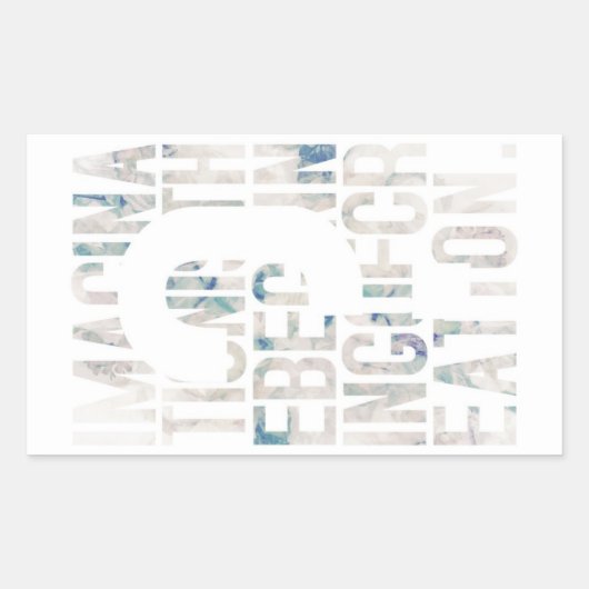 メッセージ性／アート性を重視される方に seal gete 長方形シール (正面)