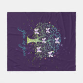 メッセージ感動的の猶予期間の延長 フリースブランケット (正面(横))