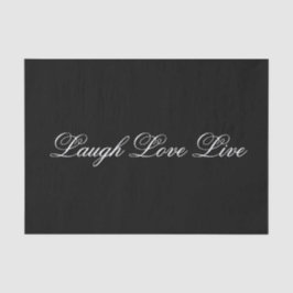 メッセージ感動的ブラックティッシュペーパー 薄葉紙