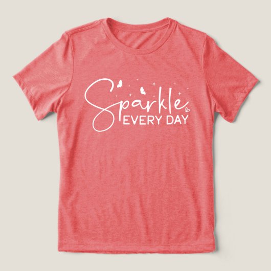 メッセージ感動的引用文カジュアル赤 トライブレンドＴシャツ (デザイン正面)