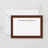 メッセージ感謝していバニーを追加した可愛い ノートカード (裏面)