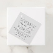 メッセージ感謝してい付きの結婚式の引き出物ラベル フェイバータグ (インサイチュ)