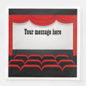 メッセージ映画館の追加パーティー紙ナプキン (正面)