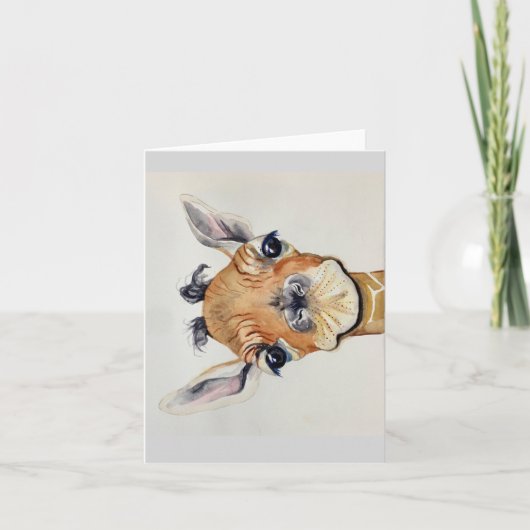 メッセージ用の空白のインテリア付きMalcomノートカード。 カード (正面)