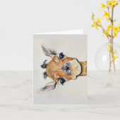 メッセージ用の空白のインテリア付きMalcomノートカード。 カード (黄色い花)