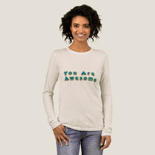 メッセージ素晴らし トライブレンドＴシャツ (正面全体)