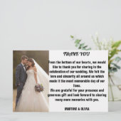 メッセージ結婚とサンキューカード 便箋 (スタンド正面)