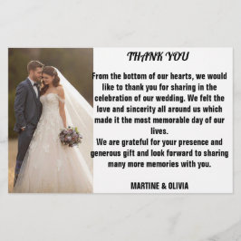 メッセージ結婚とサンキューカード 便箋