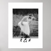 メッセージ結婚記念日を持つロマンチックなポートレート ポスター (正面)