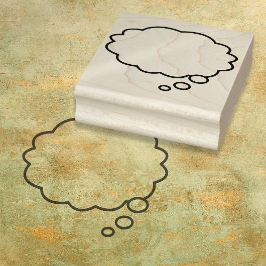 メッセージ考えバブルおもしろいレトロ漫画ブック ラバースタンプ