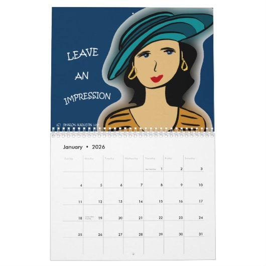 メッセージ聞エンジェルのための勇気付けられるの芸術 カレンダー (1月 2026)