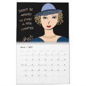 メッセージ聞エンジェルのための勇気付けられるの芸術 カレンダー (3月 2027)