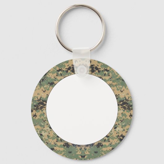 メッセージ迷彩柄 キーホルダー (正面)