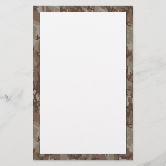 メッセージ迷彩柄 便箋 (正面)