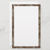 メッセージ迷彩柄 便箋 (正面/裏面)