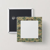 メッセージ迷彩柄 缶バッジ (正面&裏面)