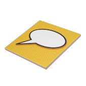 メッセージ音声バブルおもしろいレトロ漫画ブック タイル (側面)