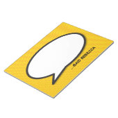 メッセージ音声バブルおもしろいレトロ漫画ブック ノートパッド (アングル)