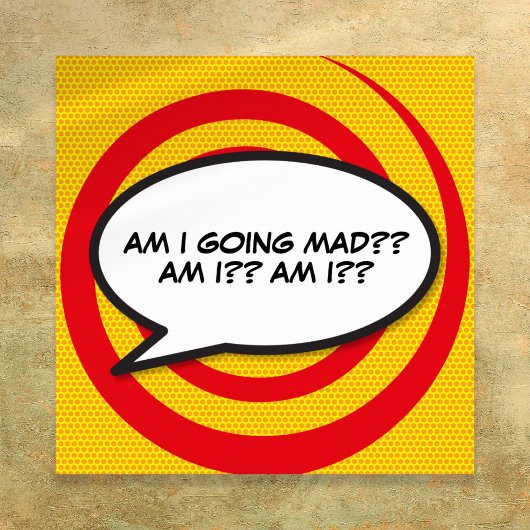 メッセージ音声バブルおもしろいレトロ漫画ブック ポスター