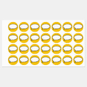 メッセージ音声バブルおもしろいレトロ漫画ブック ラベル (シート)