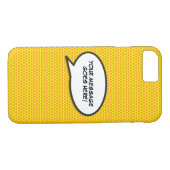 メッセージ音声バブルおもしろいレトロ漫画ブック Case-Mate iPhoneケース (裏面(横))