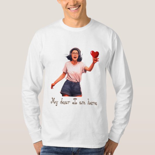 メッセージ・ティーを受け入れる Tシャツ (正面)