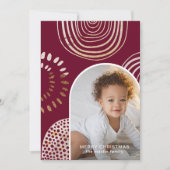 メッセージ・ブルゴーニュのクリスマス写真 シーズンカード (正面)