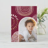 メッセージ・ブルゴーニュのクリスマス写真 シーズンカード (スタンド正面)