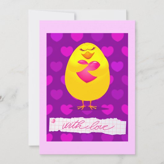 メッセージ、招待に恋の甘い女 招待状 (正面)