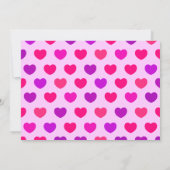 メッセージ、招待に恋の甘い女 招待状 (裏面)