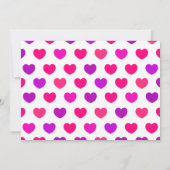 メッセージ、招待に恋の甘い女 招待状 (裏面)