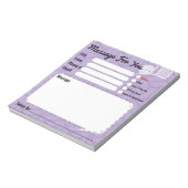 メッセージ For You 電話コール パープルオフィスパッド ノートパッド (回転)