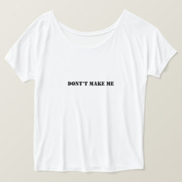 メッセージT型を作成しない Tシャツ