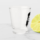 メッセーパーソナライズされたジおもしろいミュレットイラストレーション ショットグラス (左)