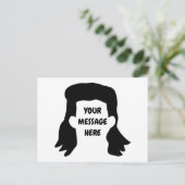 メッセーパーソナライズされたジおもしろいミュレットイラストレーション ポストカード (スタンド正面)