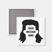 メッセーパーソナライズされたジおもしろいミュレットイラストレーション マグネット (正面/裏面)