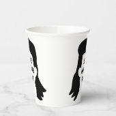 メッセーパーソナライズされたジおもしろいミュレットイラストレーション 紙コップ (左)