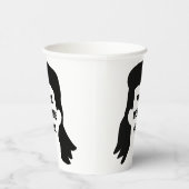 メッセーパーソナライズされたジおもしろいミュレットイラストレーション 紙コップ (右)