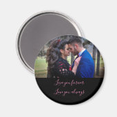 メッセーパーソナライズされたジとフォトラブマグネット マグネット (正面/裏面)