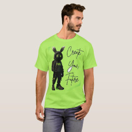 メッセー前向きジ表示 Tシャツ