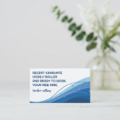 メッセー前向きジ | 文字デザイン 名刺 (スタンド正面)