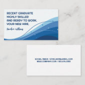 メッセー前向きジ | 文字デザイン 名刺 (正面/裏面)