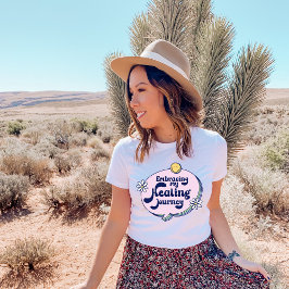 メッセー前向きジT型、感動的引用文 Tシャツ