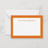 メッセー感謝していジを追加したかわいい ノートカード (裏面)