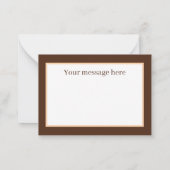 メッセー感謝していジ・ヘッジホッグを追加した可愛い ノートカード (裏面)