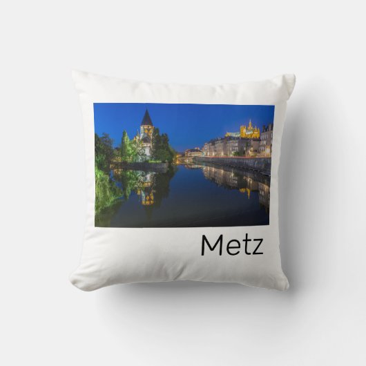 メッツテンプルノイフフランスナイトモゼルお土産 クッション (正面)
