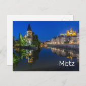 メッツテンプルノイフフランスナイトモゼルお土産 シーズンポストカード (正面/裏面)