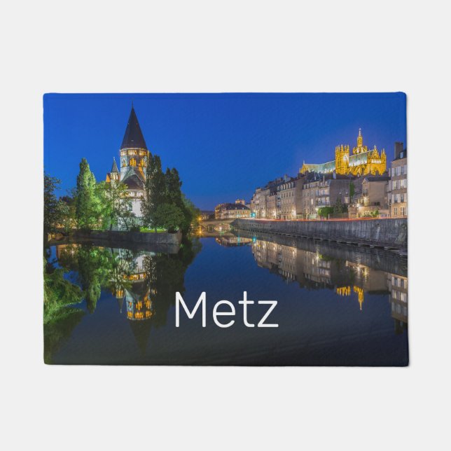 メッツテンプルノイフフランスナイトモゼルお土産 ドアマット (正面)