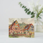 メッツドルフ水彩画ドイツ建築ヴィンテージ ポストカード (スタンド正面)